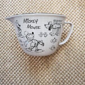 Disney Mickey Mouse Measuring Bowl Baking Sketchbook Design HEAVY